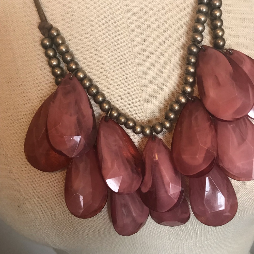 Lot of 2 Boho Statement Necklaces